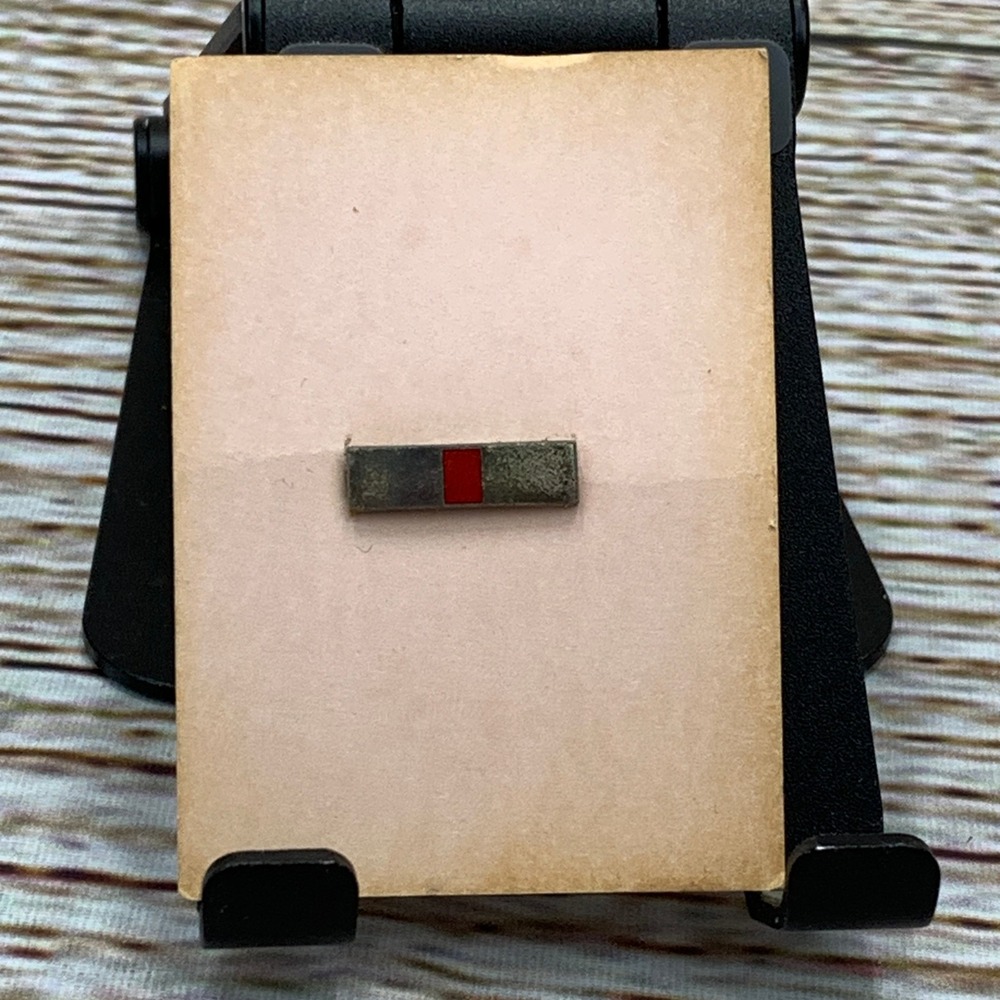 Vintage Military Pin Red Stripe WWII US Army Enlisted Rank‎ Insignia